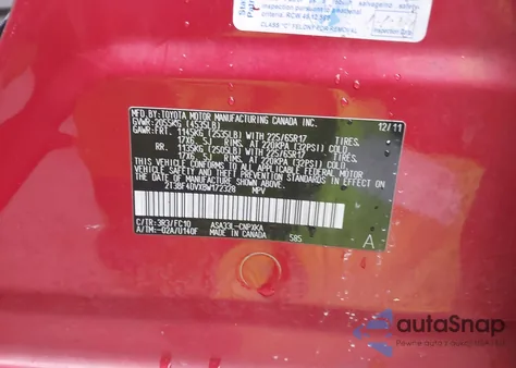 2011 Toyota Rav4 from USA, damaged, VIN 2T3BF4DVXBW172328